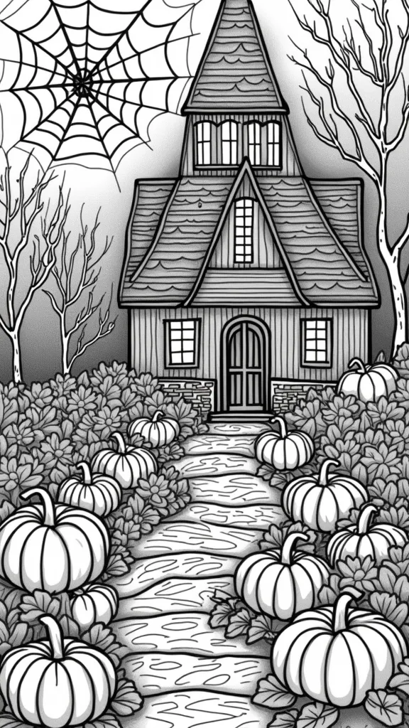 coloriages d’Halloween pour adultes imprimables